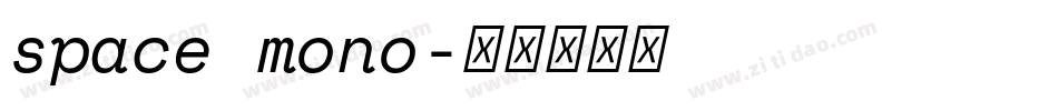 space mono字体转换